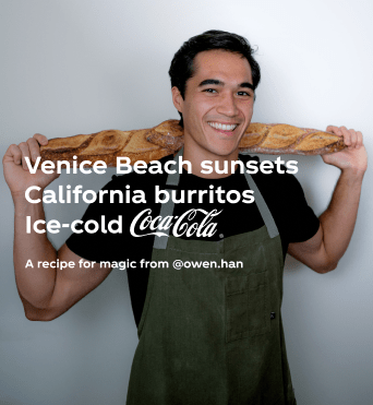 Venice Beach sunsets California burritos Ice-cold Coca-Cola a recipe for magic from @owen.han
