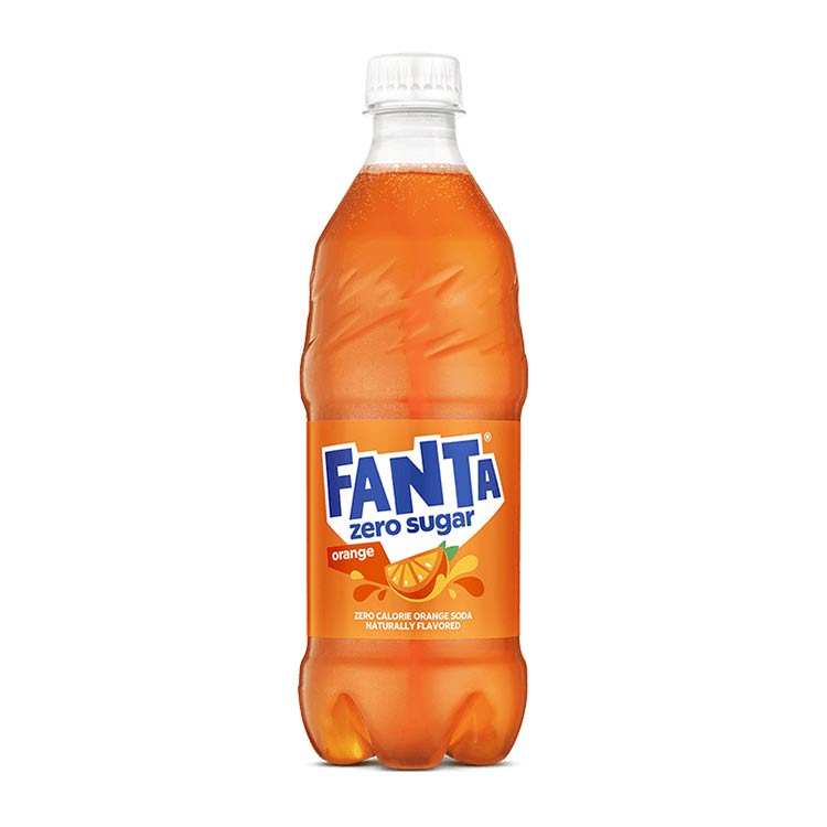Fanta Orange Zero Sugar bottle