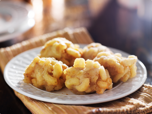 Coconut Cornbread and Fried Macaroni Balls