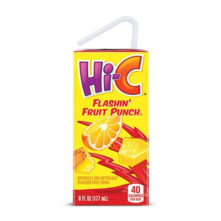 Hi-C Flashin Fruit Punch Cartons, 6 fl oz, 8 Pack