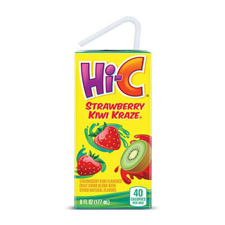 Hi-C Strawberry Kiwi Kraze Cartons, 6 fl oz, 8 Pack