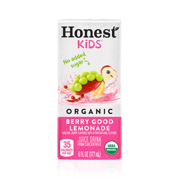Honest Kids Berry Berry Good Lemonade Pouches, 6.75 fl oz, 8 Pack