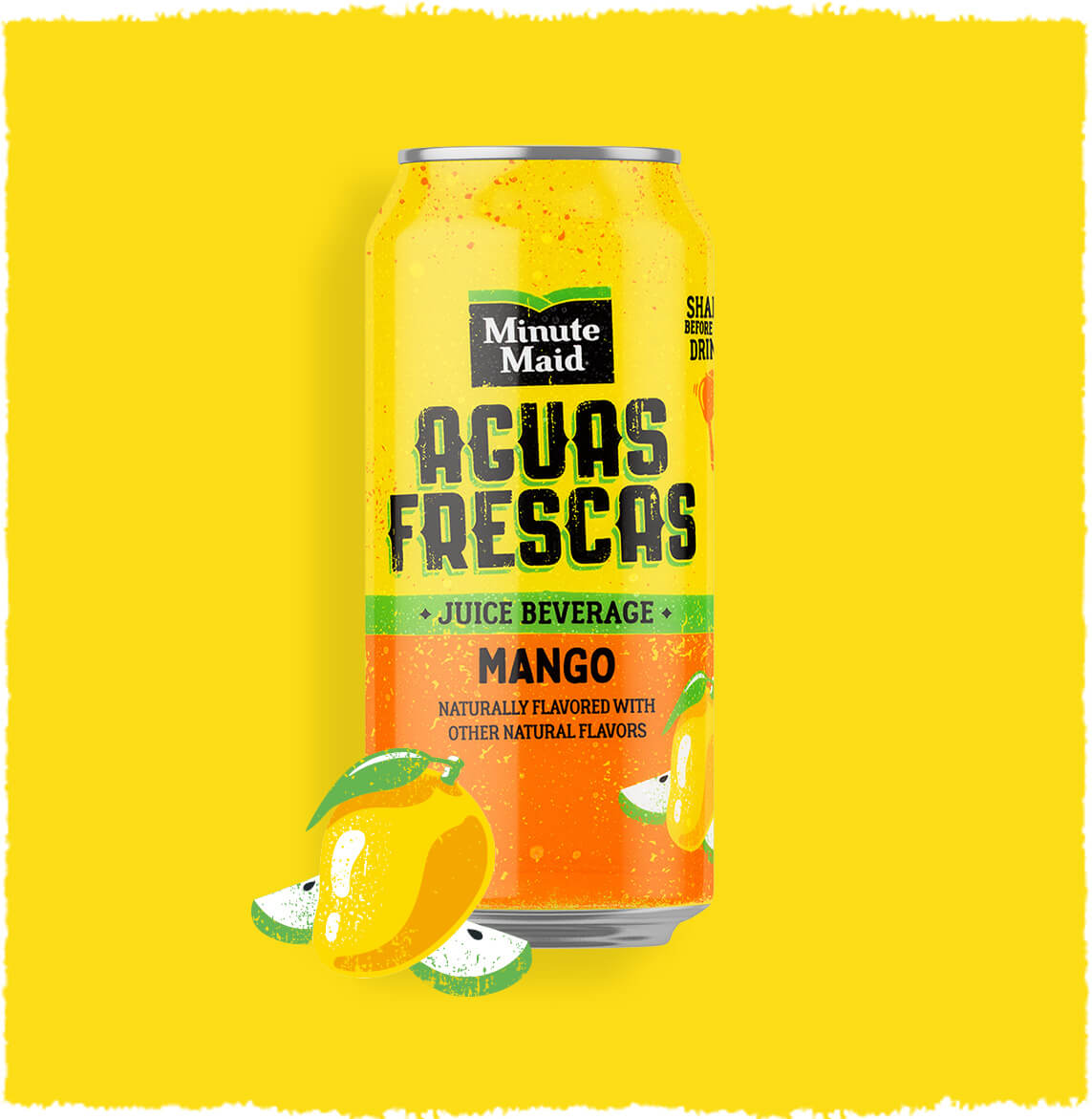 Minute Maid Aguas Frescas Mango can