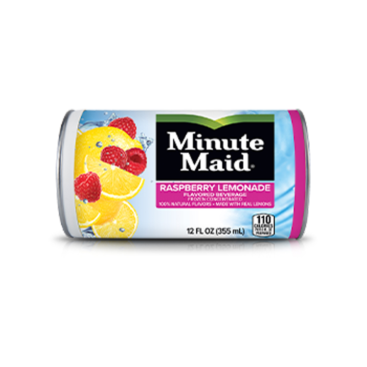 Minute Maid Raspberry Lemonade Frozen Can