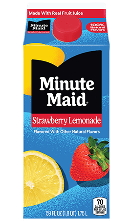 Minute Maid Strawberry Lemonade carton