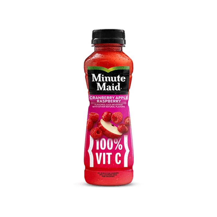Minute Maid Cranberry Apple Raspberry Juice bottle