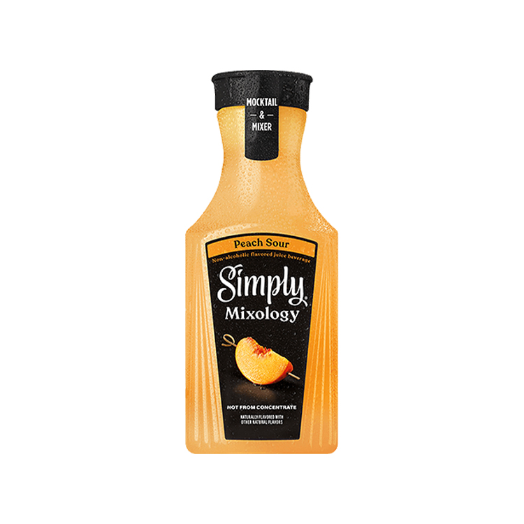 Simply Mixology Peach Sour Bottle, 52 fl oz