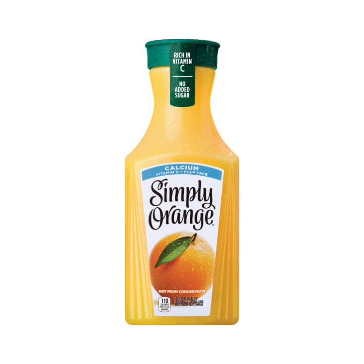 Simply Orange Juice Calcium Bottle, 52 fl oz