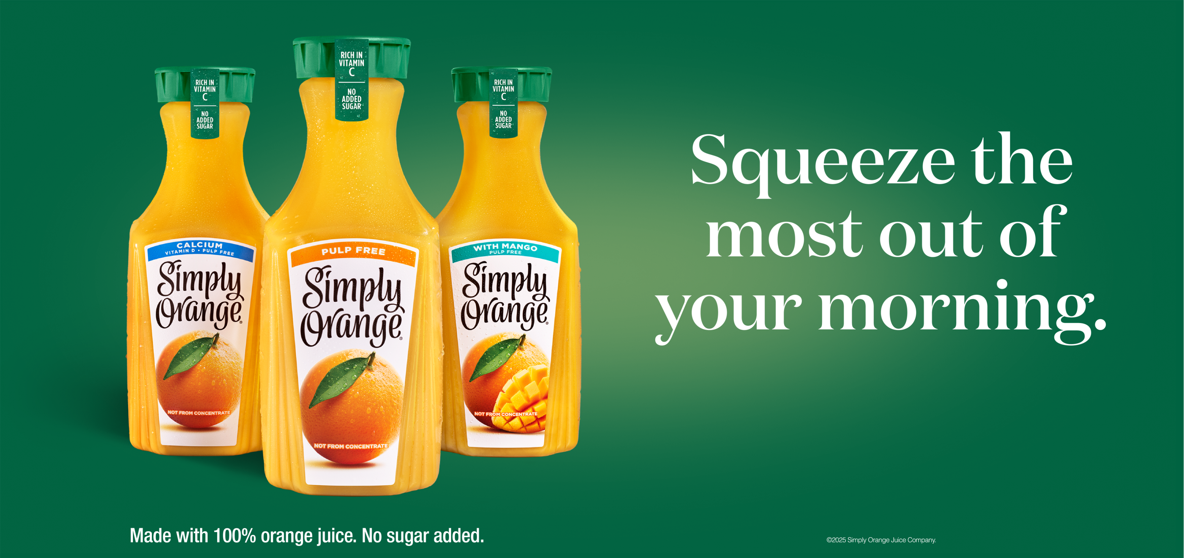 3 flavors of Simply Orange