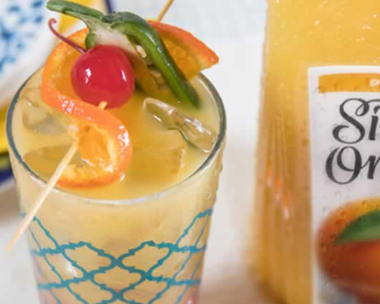 Simply Orange® Tranquilo Tequila Sunrise Recipe