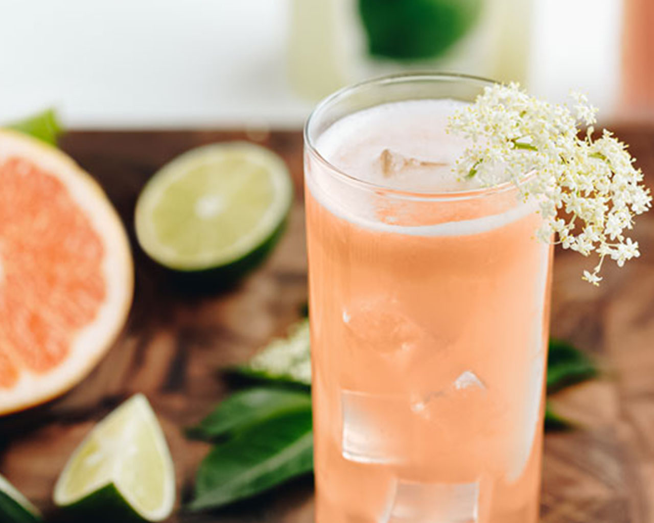 Simply Grapefruit® Limeade with Elderflower Cocktail Recipe