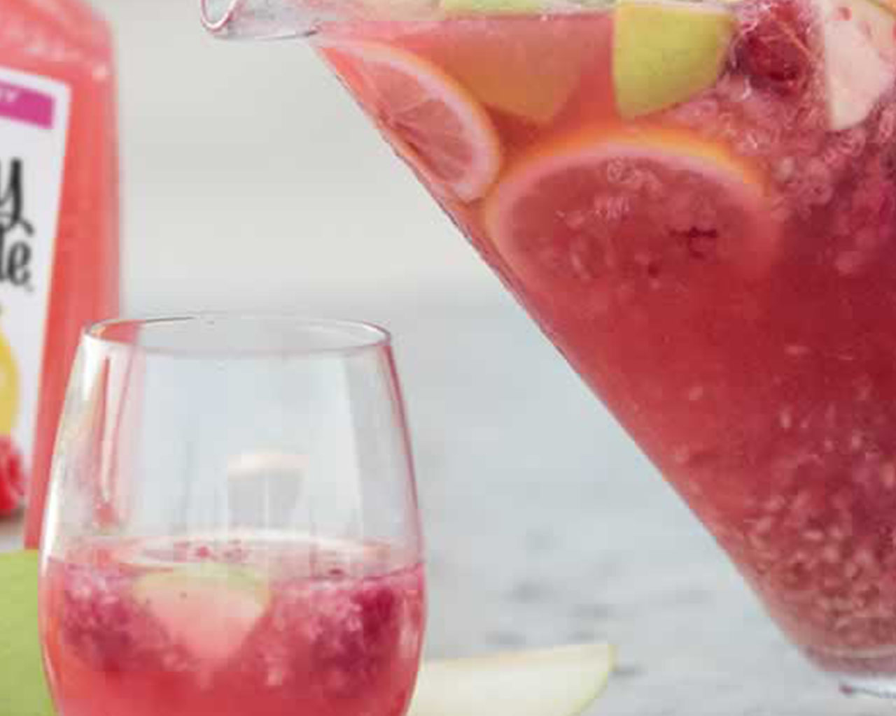 Simply Sunset Sangria made with Simply Lemonade® with Raspberry