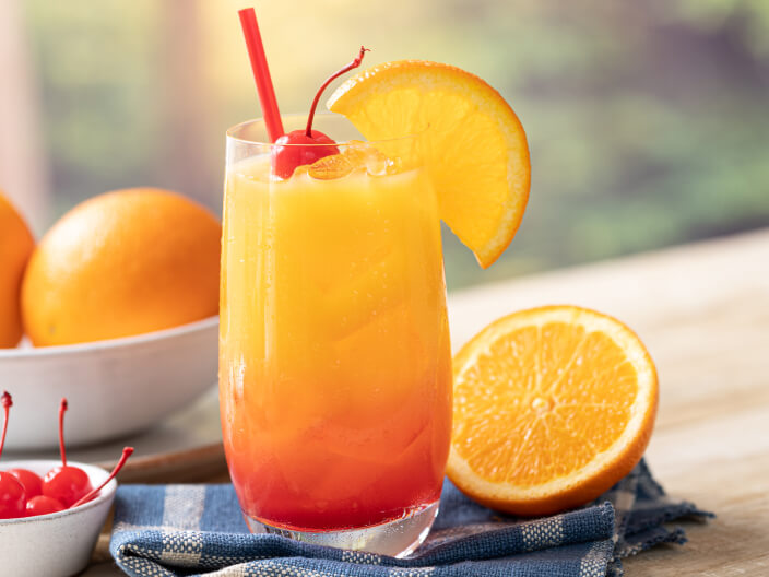 Simply Orange® Tranquilo Tequila Sunrise Recipe