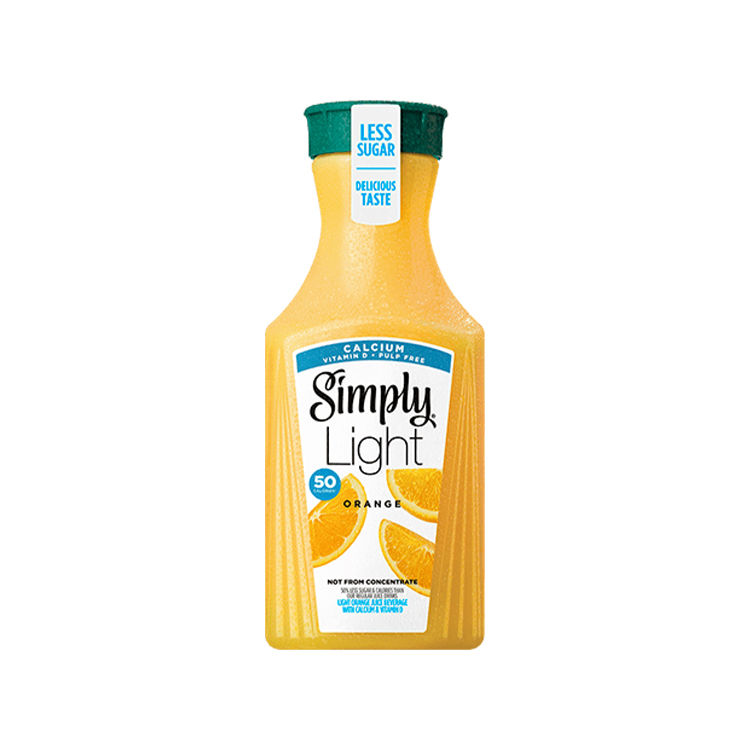 Simply Light Orange Pulp Free with Calcium & Vit D Bottle, 52 fl oz