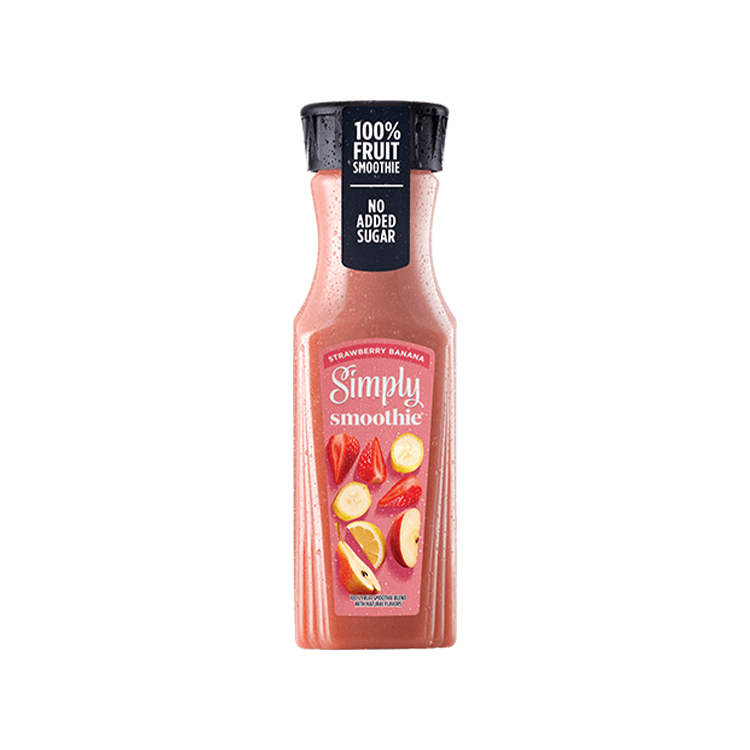 Simply Smoothies Strawberry Banana Juice 100 Bottle, 11.5 fl oz