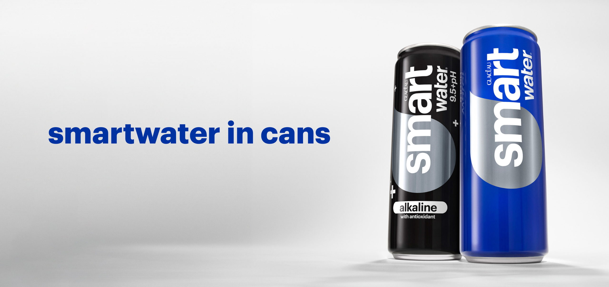 two smartwater cans
