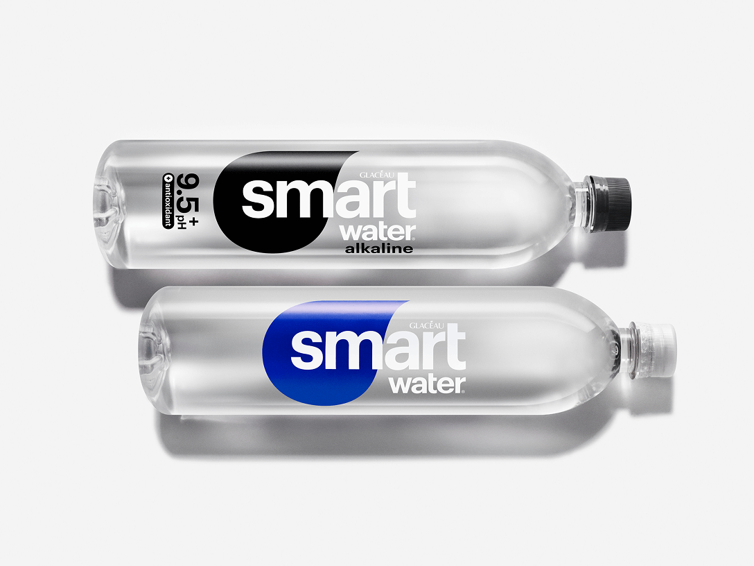 two bottles of smartwater