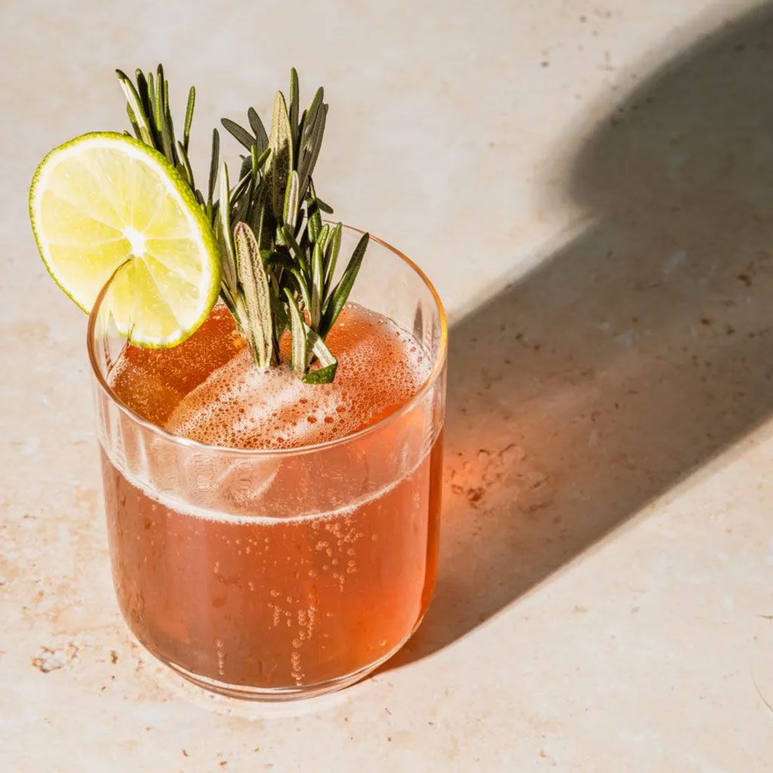 A glass with Tangerine Temptation