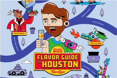 Sabores Flavor Guide Houston illustration