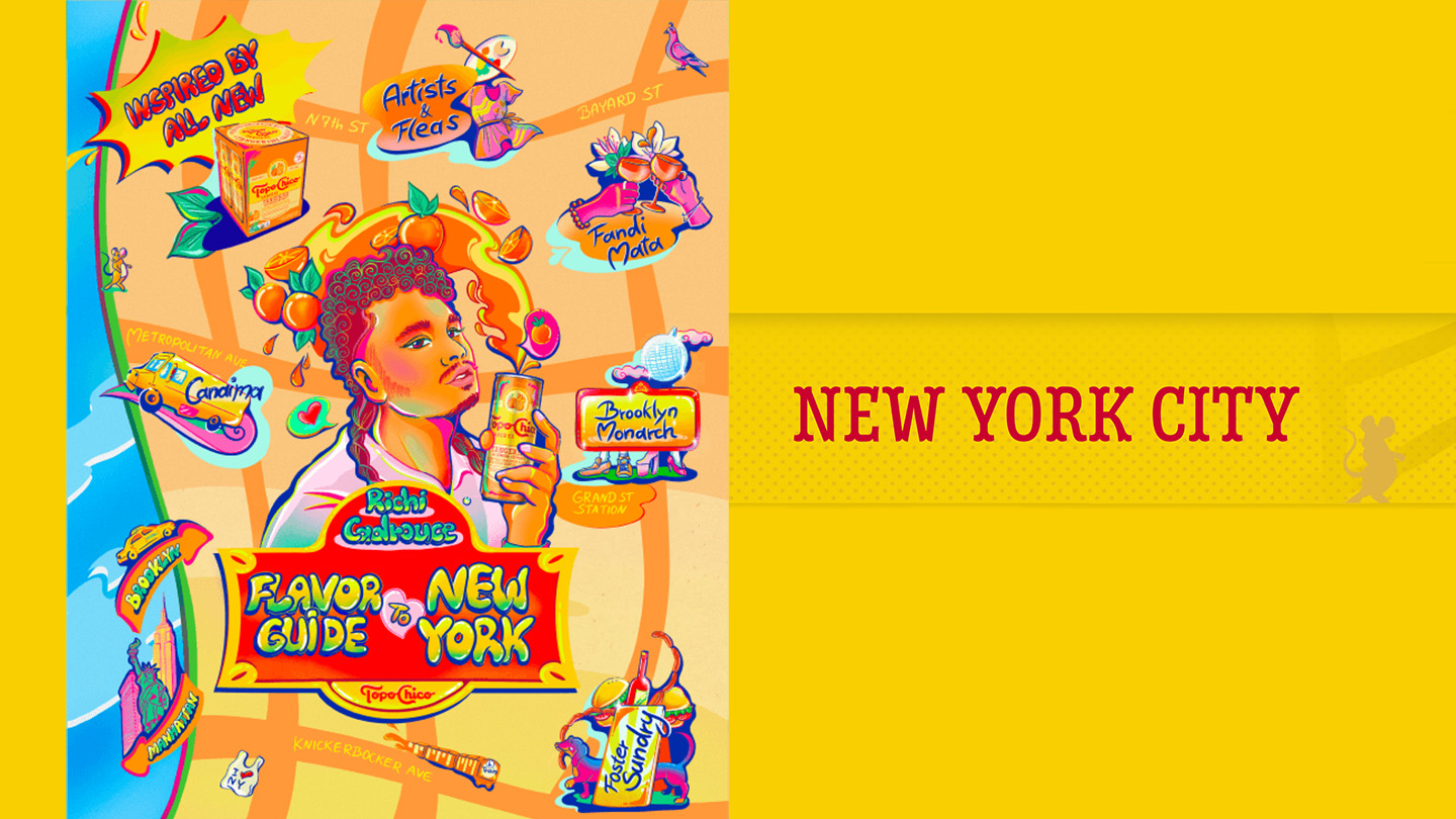 Sabores New York Guide New York City illustration