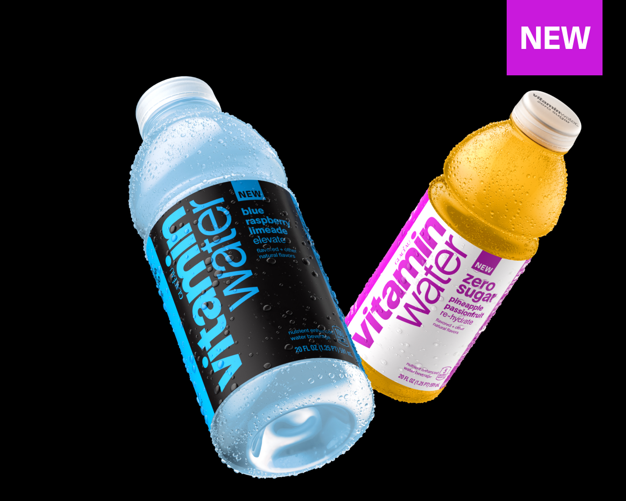 new vitaminwater bottles
