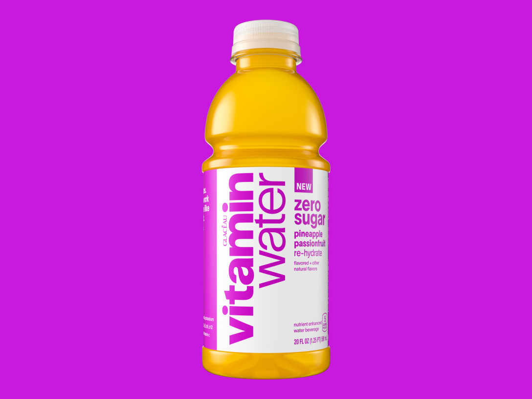 new vitaminwater zero sugar pineapple passionfruit