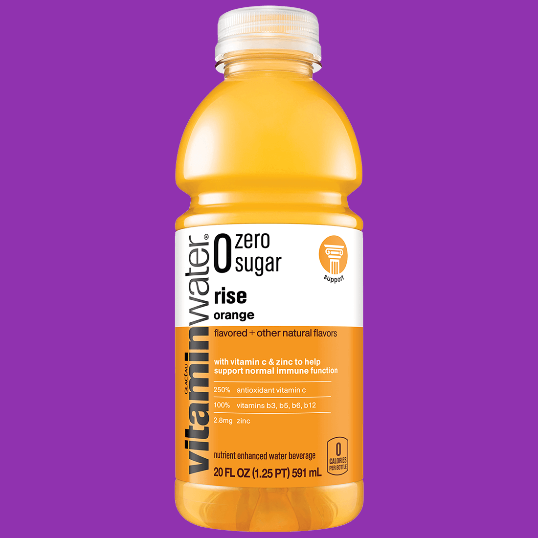vitaminwater zero sugar rise Bottle, 20 fl oz
