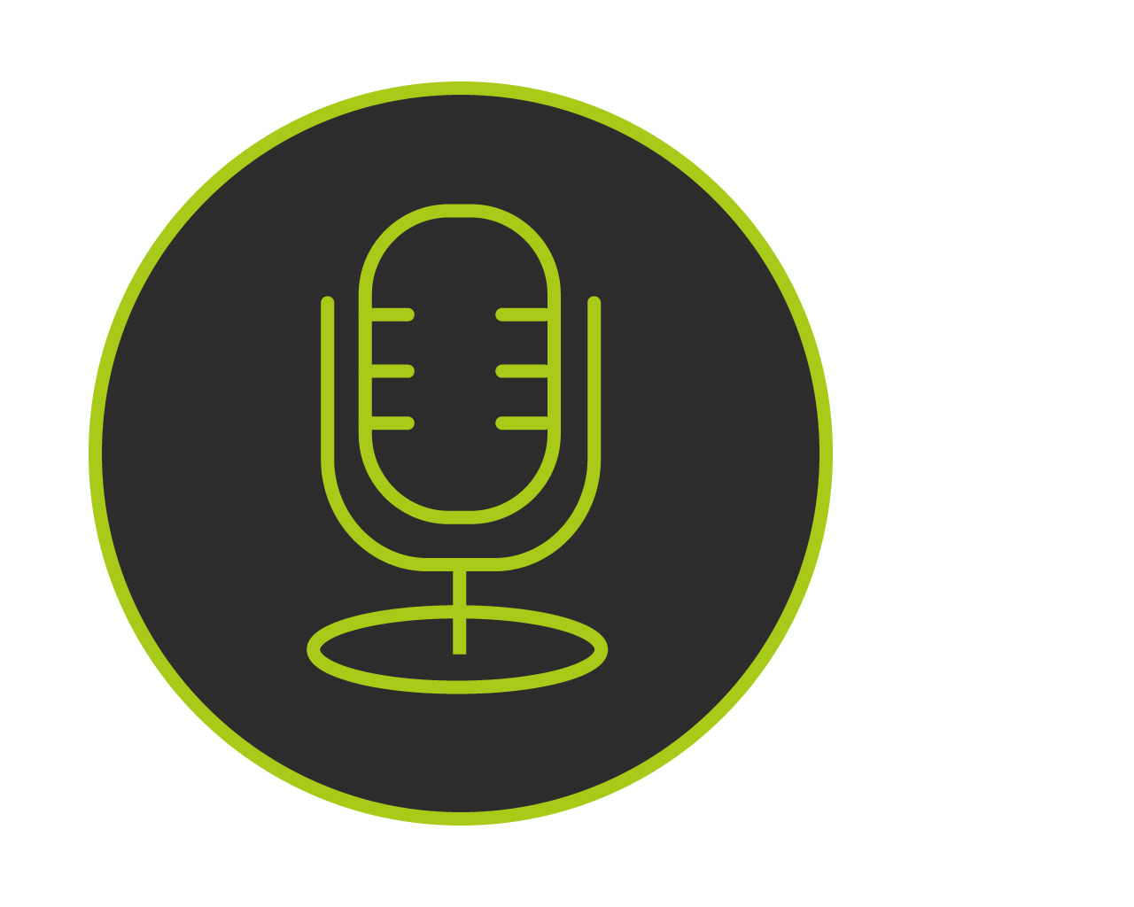 A microphone icon