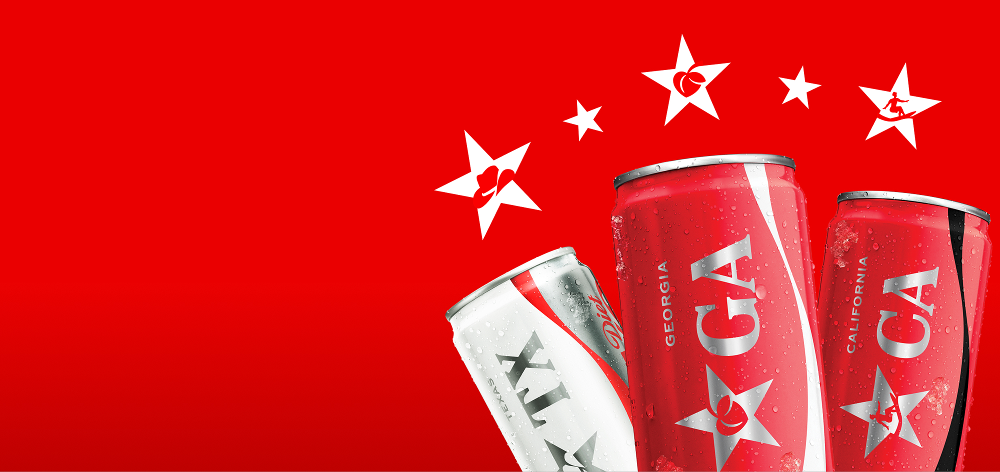 Eyebrow Collect the Country, One Can* at a Time Celebrate America by collecting our limited-edition State Mini-Cans and unlock a chance to win a collectible pin or 20 oz Coca-Cola.