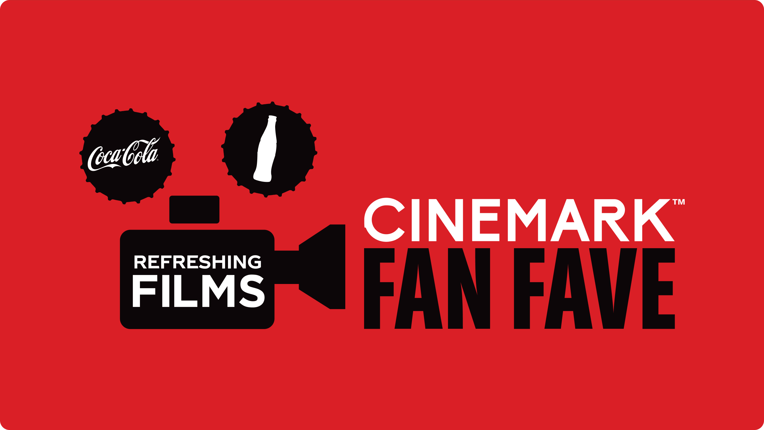 Coca-Cola and Cinemark Refreshing Films Fan Fave 2026 desktop banner