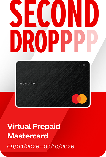 Second drop in the Coca-Cola fall football promo showing a black virtual prepaid Mastercard reward.