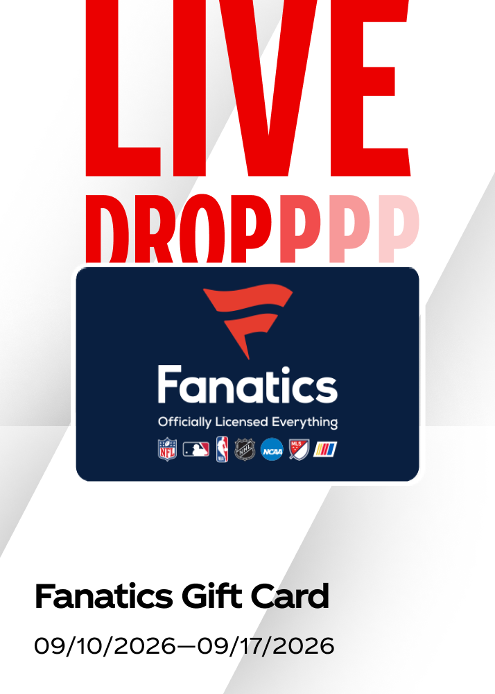 Live drop for a Fanatics gift card in the Coca-Cola fall hockey promo, valid September 10 to 17.