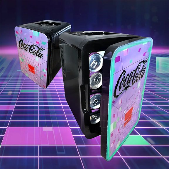 Cooluli mini fridge in a virtual world