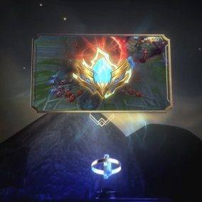 League Of Legends gameplay experience flaoitng near a mountain