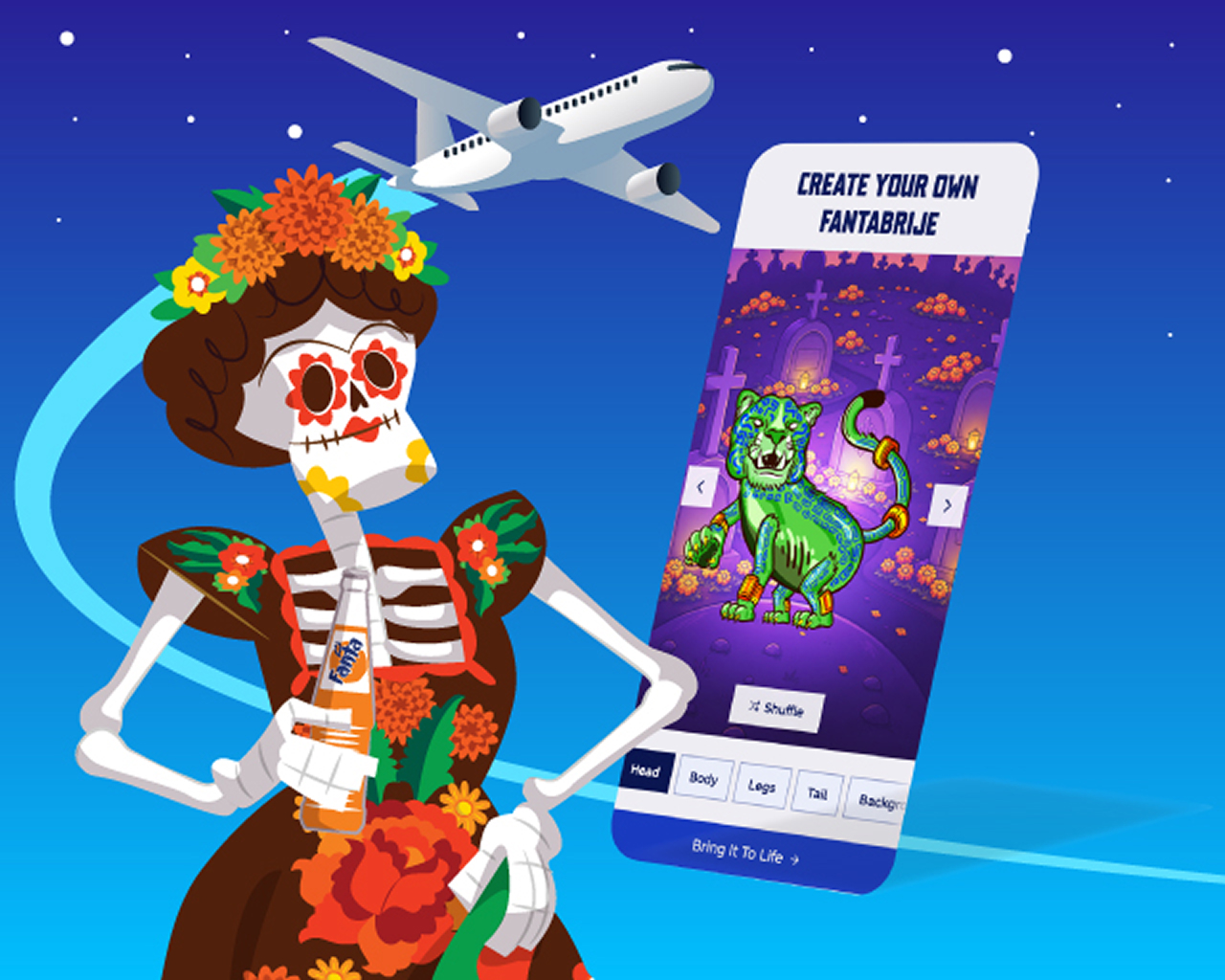 12,昭和レトロ　Coca-Cola Fanta ボトルおままごと　おもちゃ Celebrate Día de los Muertos with Fanta | Coca-Cola US