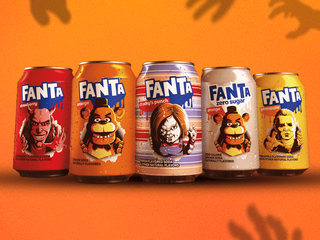 Fanta Halloween can lineup