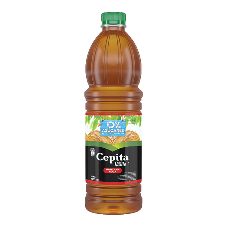 Botella Cepita del Valle Manzana Roja