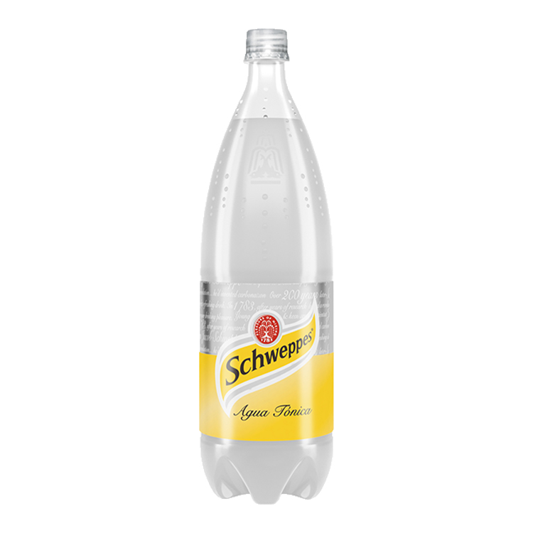 Botella de Schweppes Agua Tónica