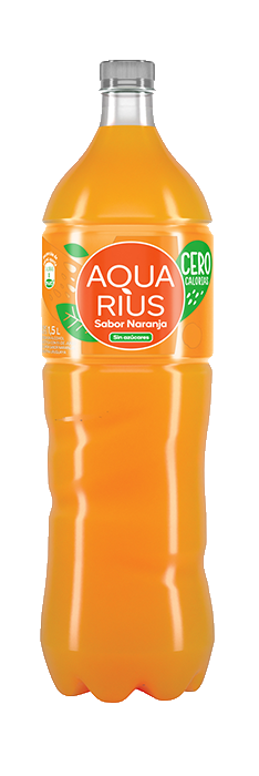 Botella de Aquarius Cero Sabor Naranja