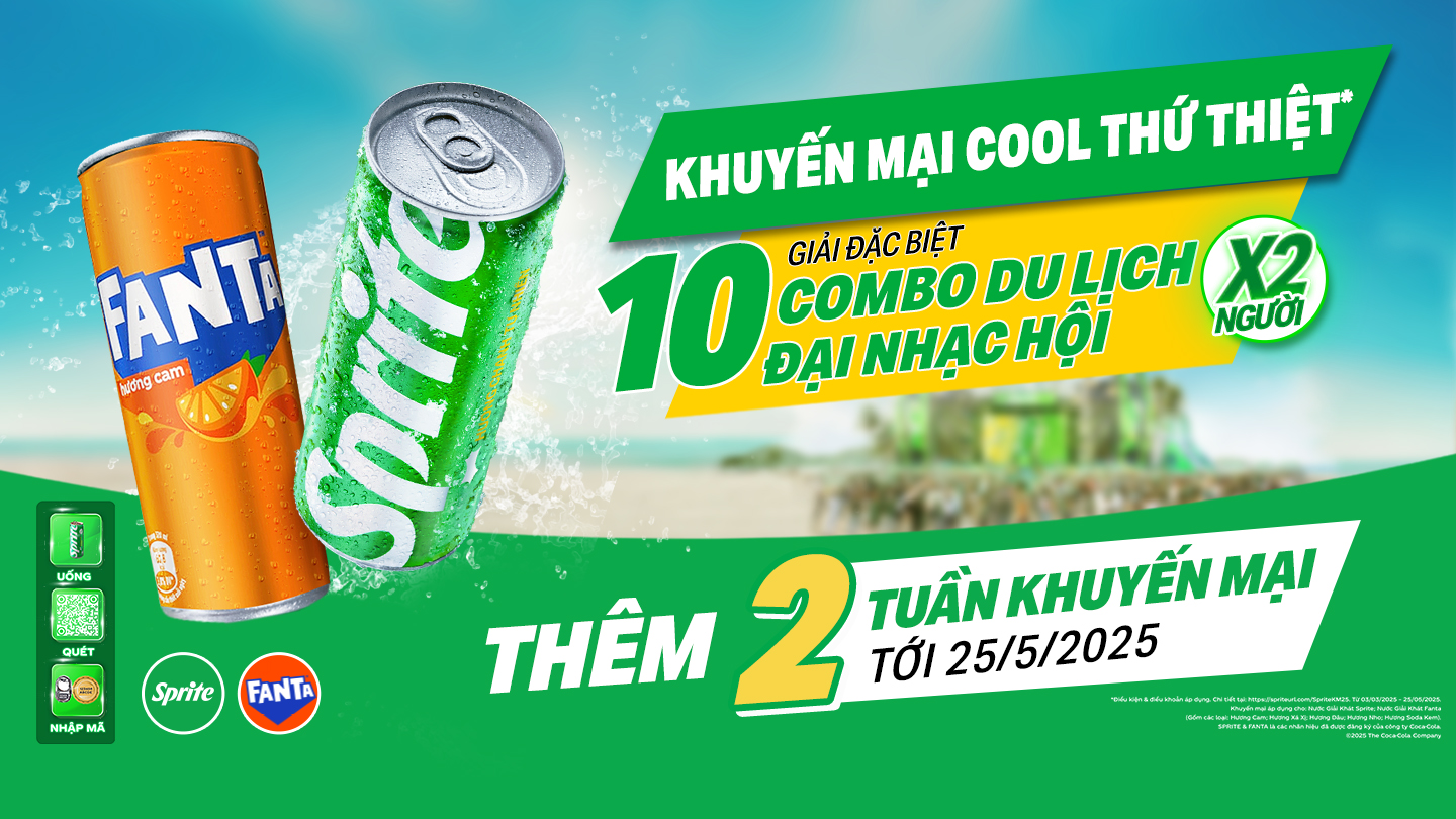 Khuyến Mại COOL THỨ THIỆT  cùng SPRITE & FANTA