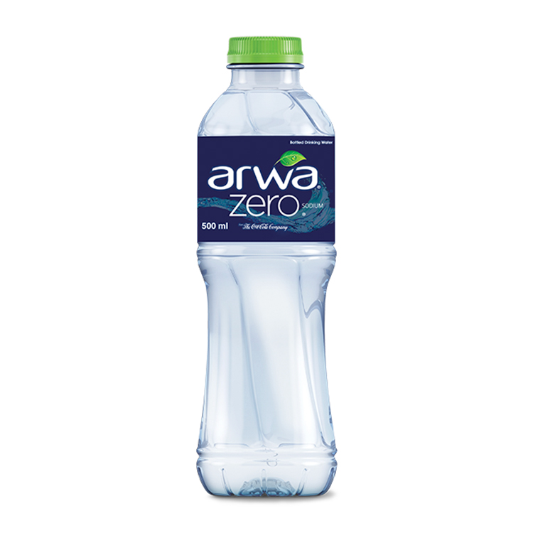 ARWA ZERO bottle on white background