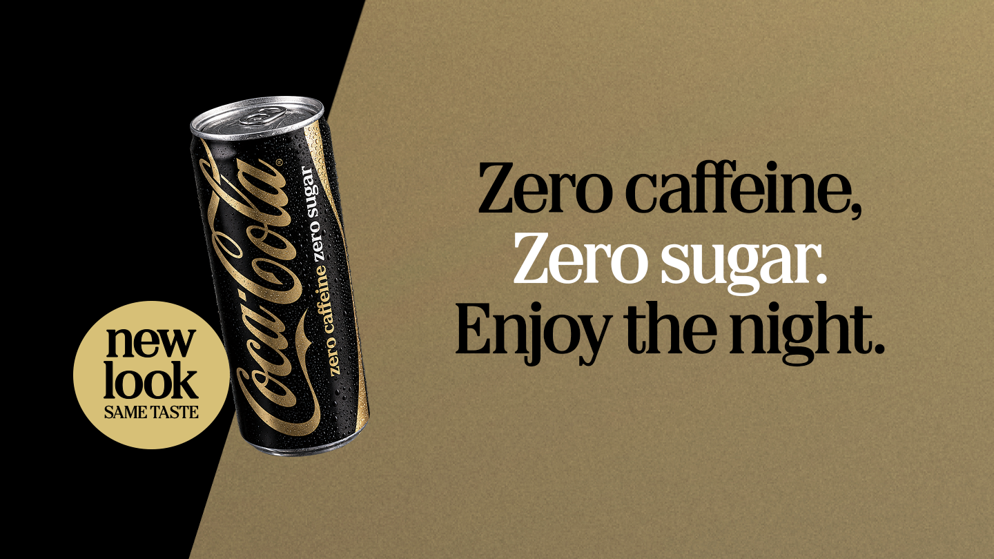 Coca-Cola No Sugar No Caffeine banner
