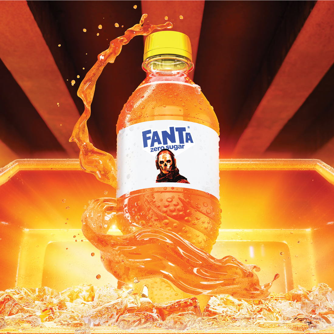 Fanta Orange Zero Sugar bottle