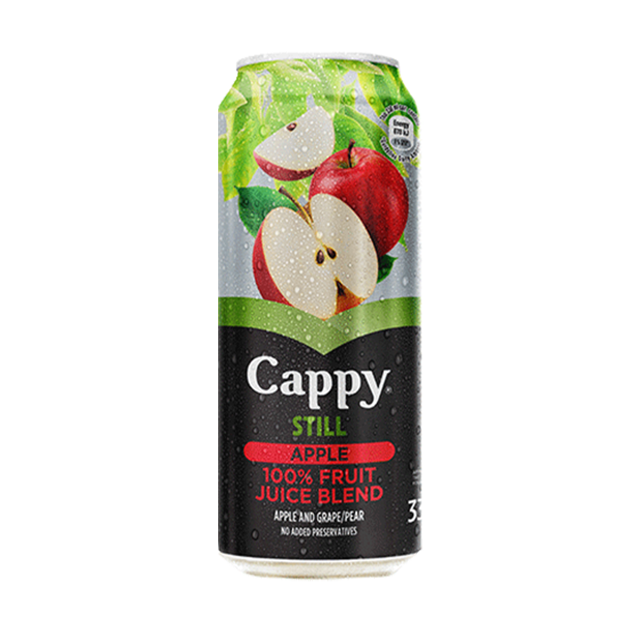 A can of Cappy apple blend
