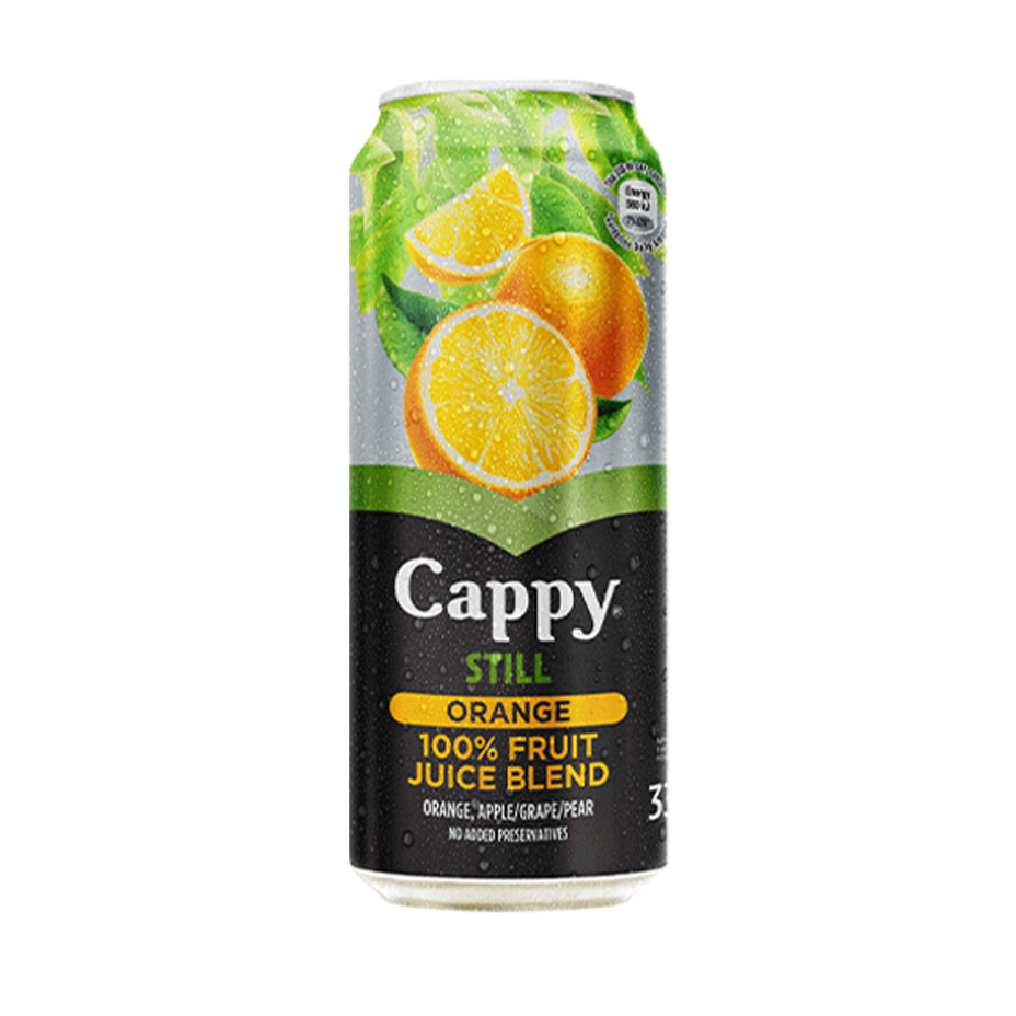 A can of Cappy orange blend