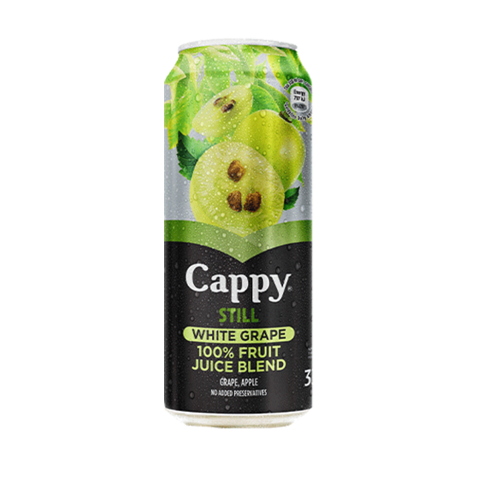 A can of Cappy white grape blend