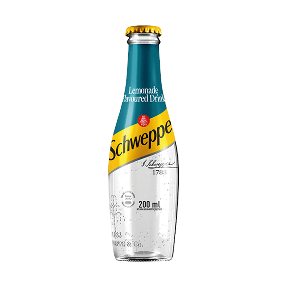 Bottle of Schweppes Lemonade